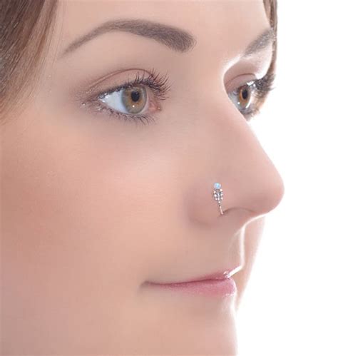 Silver Nose Hoop Piercing Anneau De Nez Bijoux Nez 18g Etsy