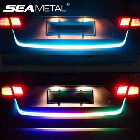 LED Car Turn Signal Light Trunk DRL Lamp RGB Flowing Multicolor Car