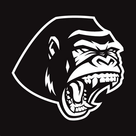 Gorilla Vektor Logo 5885017 Vektor Kunst Bei Vecteezy