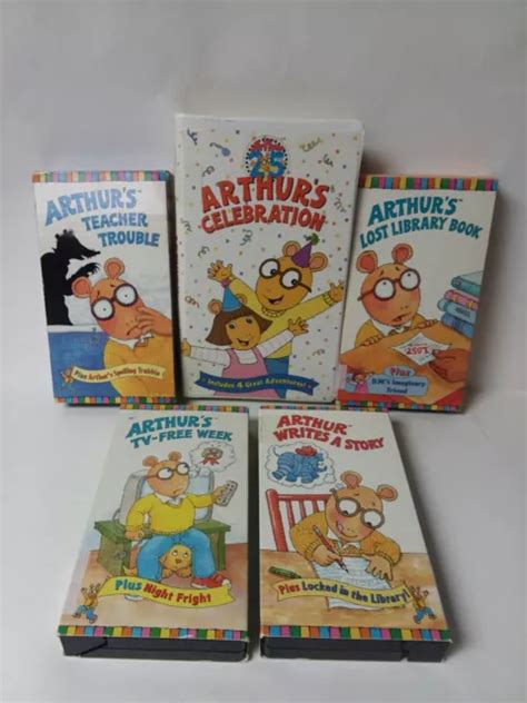 LOT OF 2 VHS PBS Kids ARTHUR Helps His Animal Friends & ARTHUR Goes To ...