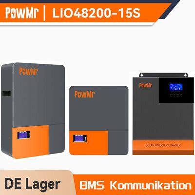 Powmr Kwh Kwh Speicher Pv Akku Wandmontage V Ah Ah Lifepo