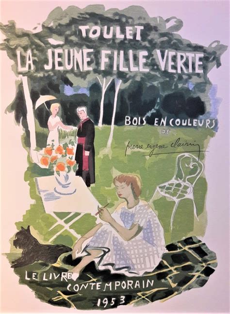 La Jeune Fille Verte. Bois en couleurs de Pierre Eugène Clairin. by TOULET (Jean-Paul).: Signed ...