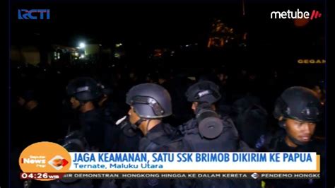 Jaga Keamanan Papua Ratusan Brimob Polda Maluku Utara Diberangkatkan