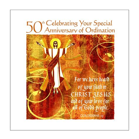 Priest Th Anniversary Of Ordination Card Etsy Uk