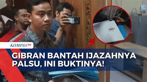 Tepis Tudingan Ijazah Palsu Gibran Langsung Pertontonkan Ijazah Asli