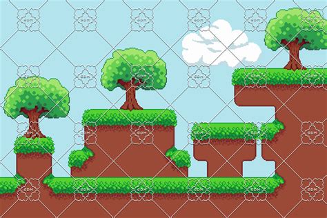 Pixel Grass Tilemap Gamedev Market