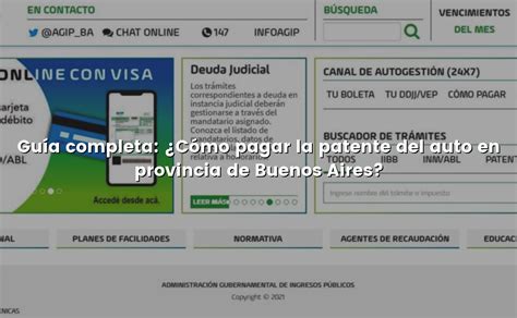 Gu A Completa C Mo Pagar La Patente Del Auto En Provincia De Buenos