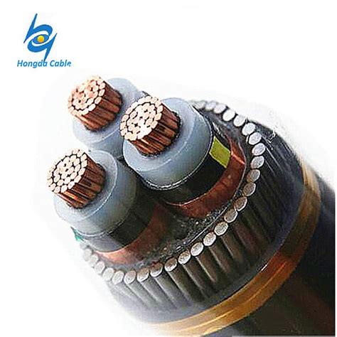 120 Sq Mm 4 Core Xlpe Cable 11kv 3 Core Steel Wire Armoured Copper