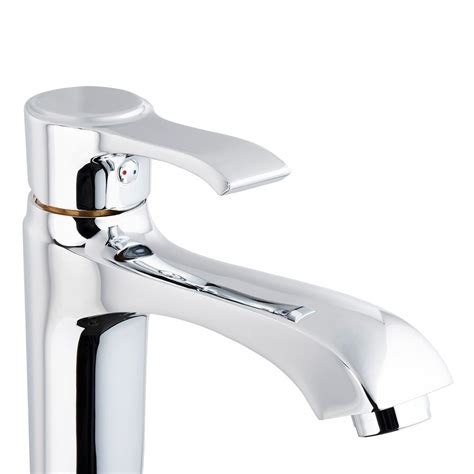 LLAVE TÁMESIS MONOMANDO ALTA PARA LAVABO DE BAÑO 30 CM CROMO PULIDO