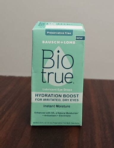 Bausch Lomb Biotrue Lubricant Eye Drops Hydration Boost 0 33 Fl Oz Exp 9 23 310119022788 Ebay