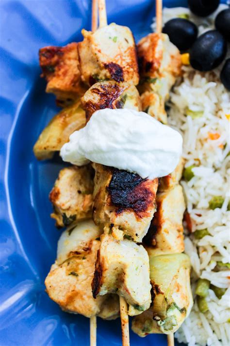 Mediterranean Chicken Kabobs Gimme Delicious