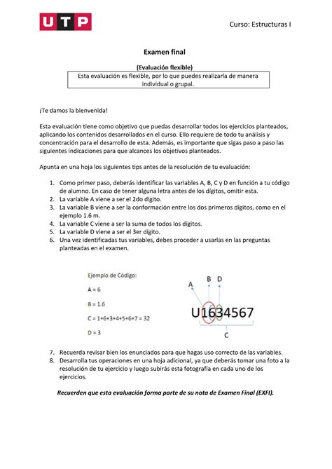 Ac S Semana Tema Evaluaci N Examen Final Curso