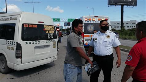 Choque en bulevar Colosio de Cancún deja al menos 10 personas