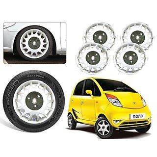 Premium Quality Car Full Wheel Covers Caps Silver Colour Inches