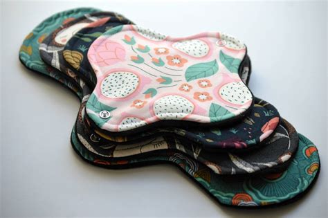 Organic Reusable Cloth Menstrual Pad Four Sizes Etsy In Cloth