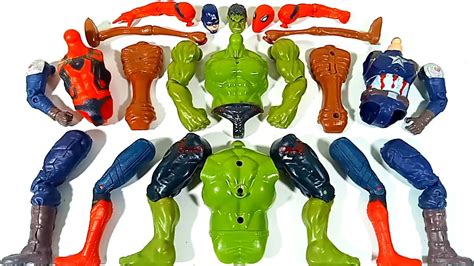 Merakit Mainan Unboxing Spider Man Vs Siren Head Vs Hulk Smash Captain