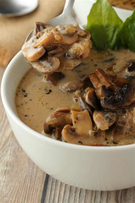 Vegan Cream Of Mushroom Soup Food And Drink