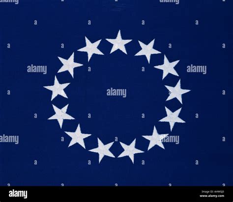 This Is A Flag With 13 Stars Sewn In A Circle In A Field Of Blue This