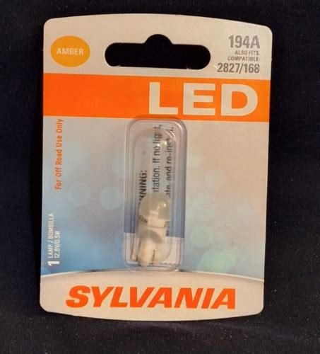 Sylvania Led Model A Amber Bulb License Plate Tag Upgrade Lamp