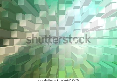 Modern Abstract Colorful 3d Block Background Stock Illustration