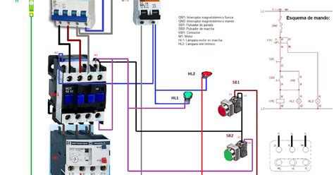 Diagrama De Arranque Directo De Un Motor Trifasico Conexion