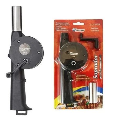 Soprador Para Churrasqueira Manual Acendedor Carv O Shopee Brasil