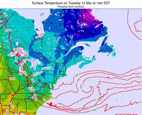 New-Hampshire Surface Temperature on Monday 15 Feb at 1am EST