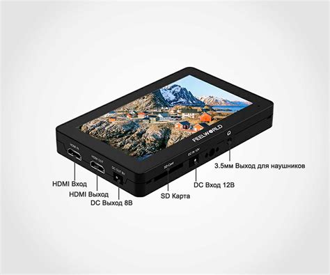 Накамерный монитор 5.5" Full HD с сенсорным экраном и регулировкой ...