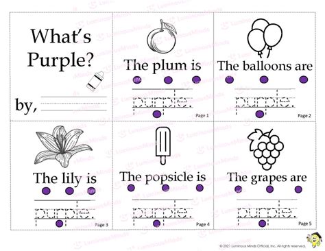 All Things Purple Worksheets Library