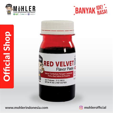 Mohler Red Velvet Flavour Emulco Paste 60 Gr Ready Stock Lazada