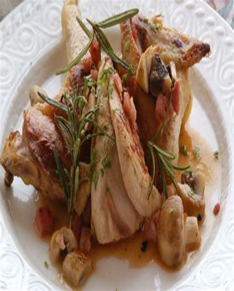 Poulet Aux Champignons Pour Personnes Recettes Elle Table