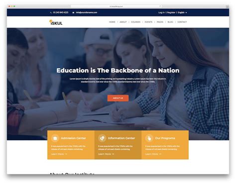 Free Education Website Templates Download Html And Css - BEST HOME ...