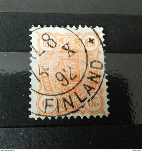 Rare Finland 1892 20 Suomi Pennia Pen Lion Used Stamp Timbre For Sale