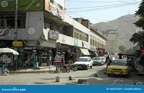 Kabul Afghanistan A Busy Street In Central Kabul Editorial Stock