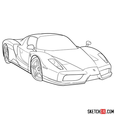 Ferrari Sketch at PaintingValley.com | Explore collection of Ferrari Sketch