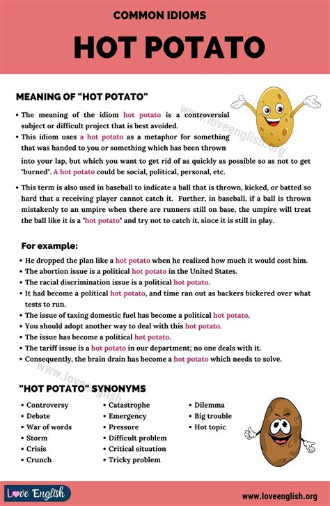 A Hot Potato Idiom Meaning And Example Reviews Top