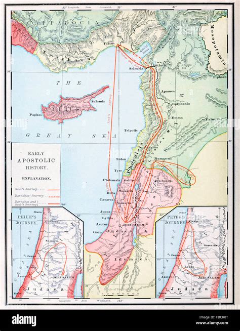 Mapa de principios historia apostólica de la Iglesia Cristiana