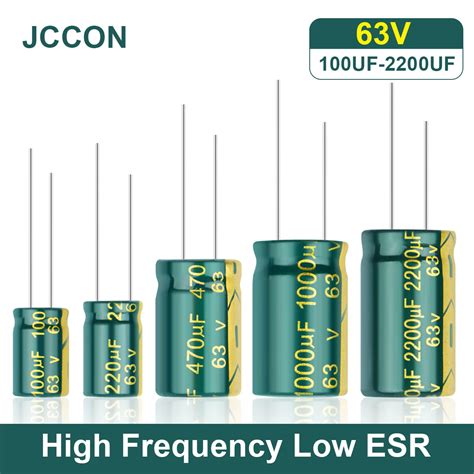 Jccon Aluminum Electrolytic Capacitor 63v 100uf 220uf 470uf 1000uf