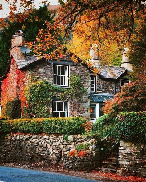 Architecture Autumn And Foliage Image Autumn Home English Cottage