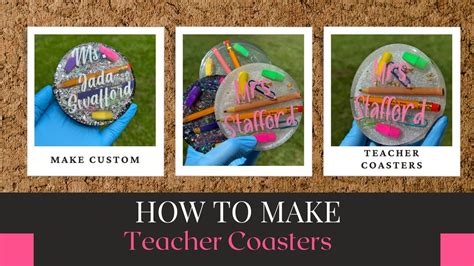 Crafting DIY Teacher Coasters The Perfect Personalized Gift YouTube