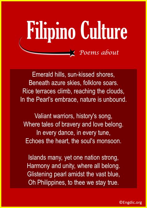 5 Best Poems About Filipino Culture Engdic