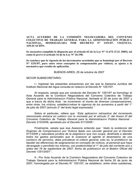 ACTA ACUERDO DE LA COMISIÓN NEGOCIADORA DEL