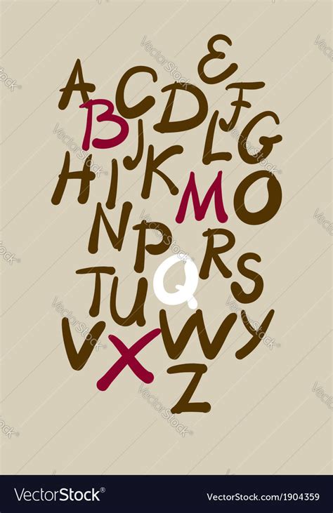 Artistic lettering Royalty Free Vector Image - VectorStock