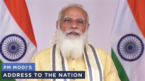 Pm Modis Address To The Nation Jun 7 2021 Youtube