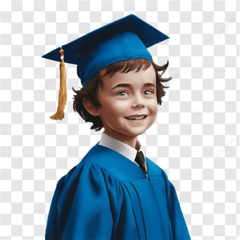 Cute Boy In Blue Graduation Costume Education Clipart Image Cute Boy