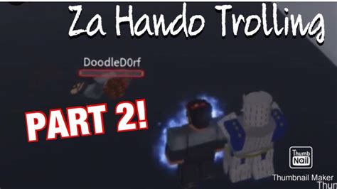 Za Hando Trolling Part 2 Gang War Yba Roblox Youtube