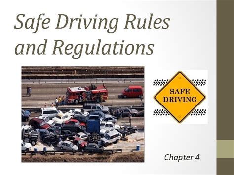 Safe Driving Rules And Regulations Chapter 4 Speed