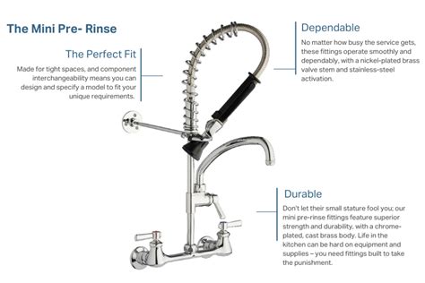 Mini Pre Rinse For Commercial Kitchens Bars And Restaurants