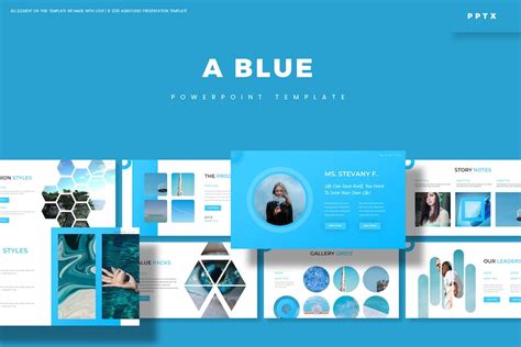 Blue Powerpoint Template Presentation Templates Envato Elements