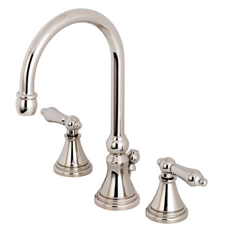 Traditional 2-Handle 3-Hole Deck Mounted Widespread Bathroom Faucet
